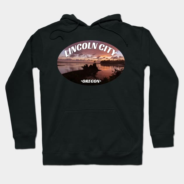 Lincoln City Oregon Hoodie by stermitkermit